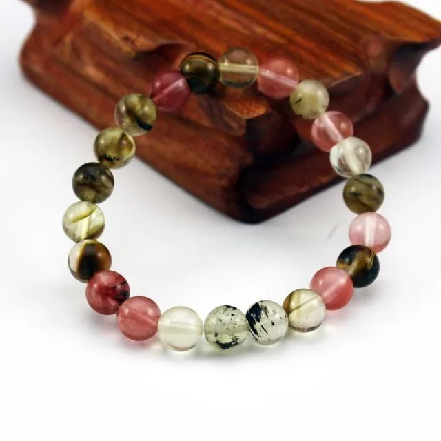 Chakra Natural Crystal Stone Stretch Bracelets 8mm