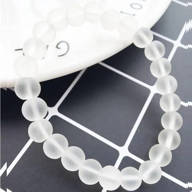 Chakra Natural Crystal Stone Stretch Bracelets 8mm