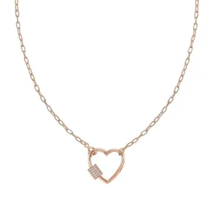Charming Short-Link Necklace With Heart