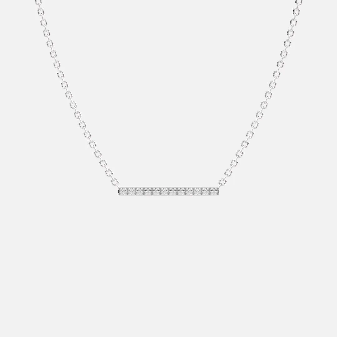 Classic Diamond Bar Necklace