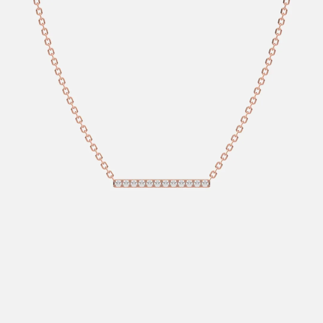 Classic Diamond Bar Necklace