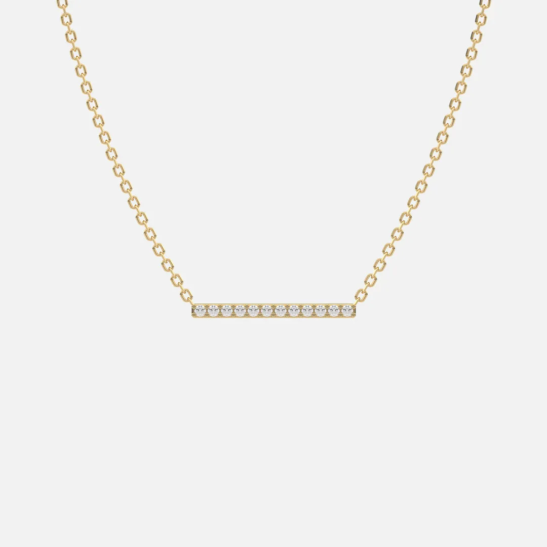 Classic Diamond Bar Necklace