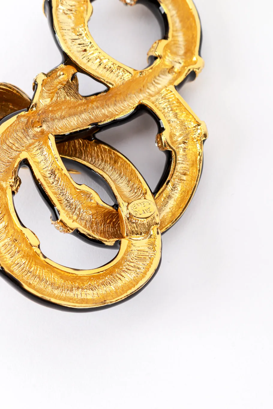Coiled Crystal Snake Pendant Necklace