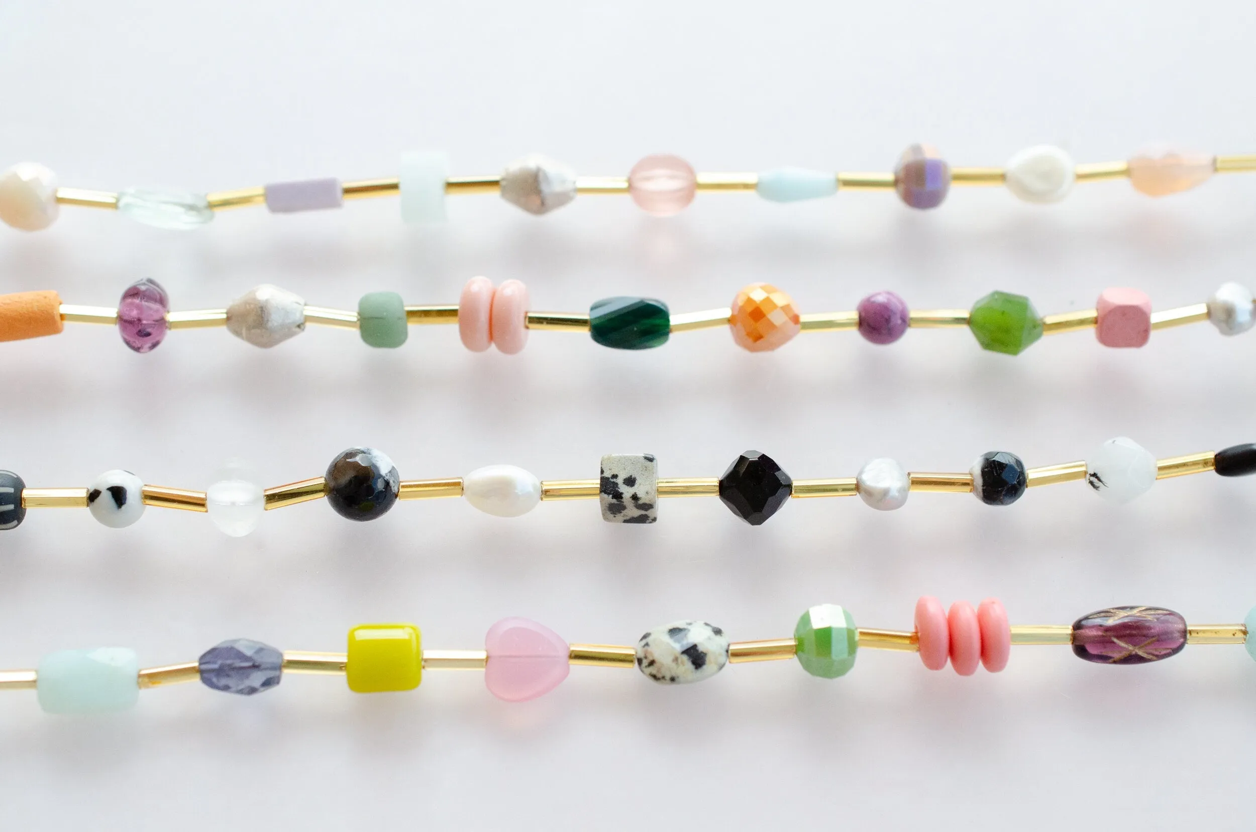 Colorful beaded friendship bracelet, seed bead bracelet, bright stackable bracelet, gold bracelet, gift for her, bridesmaids gift, colorful