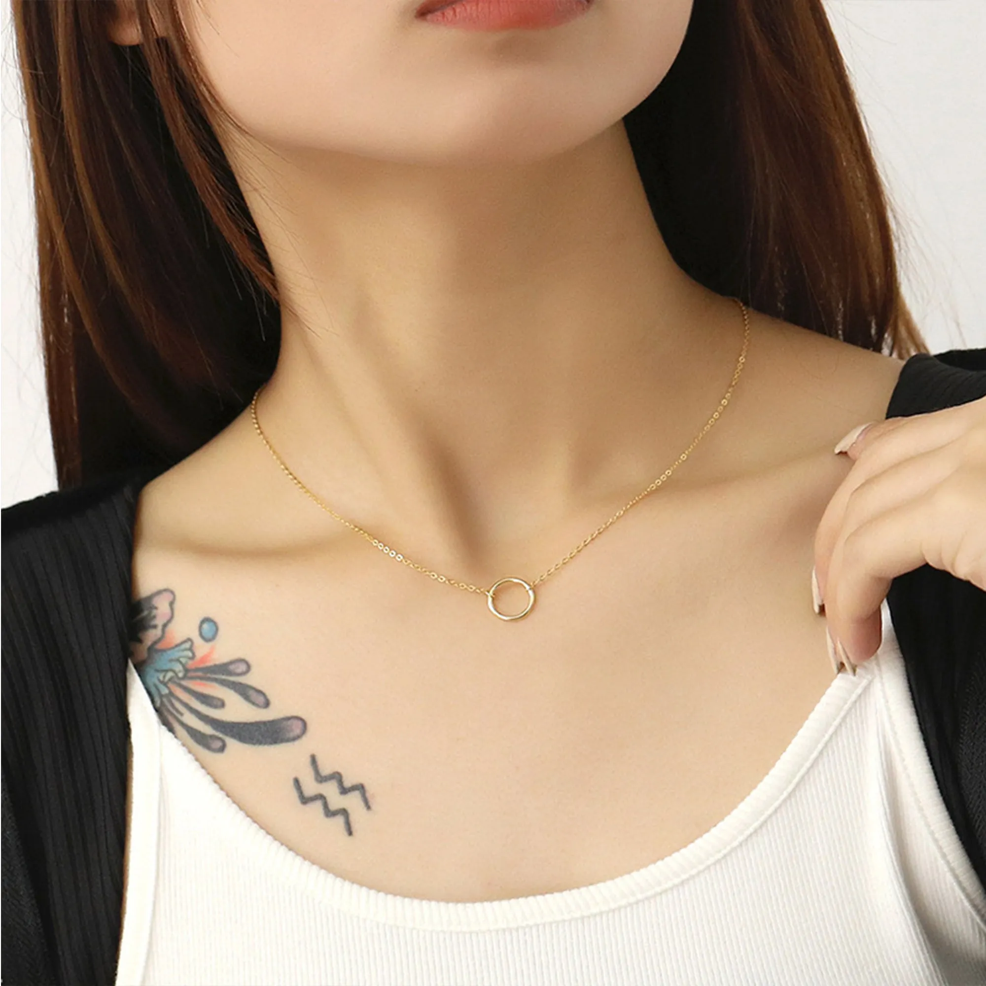 Combo Of 2 Butterfly and Single Circle Pendant