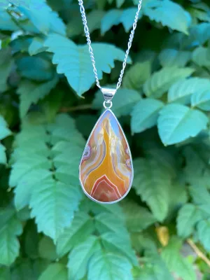 Condor Agate Pendant Set in 925 Sterling Silver