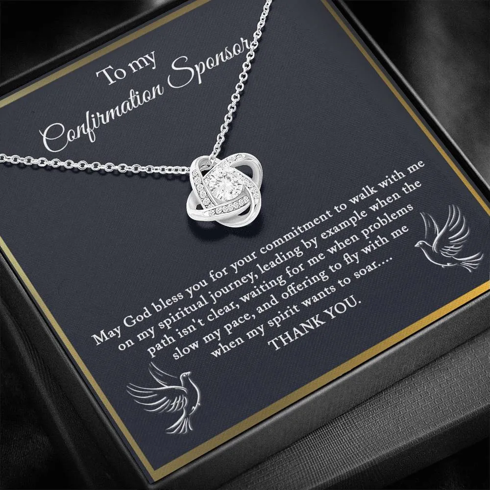 Confirmation Sponsor Gift for Women, Sponsor Confirmation Necklace, Gifts for Sponsors, Religious, Thank You Gift