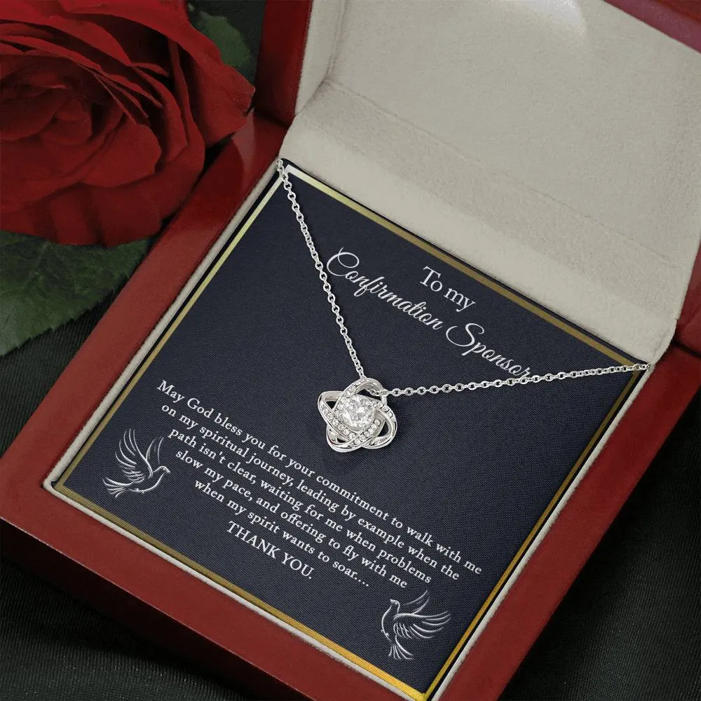Confirmation Sponsor Gift for Women, Sponsor Confirmation Necklace, Gifts for Sponsors, Religious, Thank You Gift