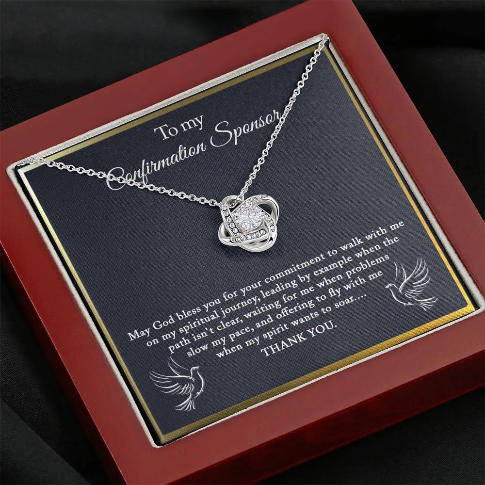 Confirmation Sponsor Gift for Women, Sponsor Confirmation Necklace, Gifts for Sponsors, Religious, Thank You Gift