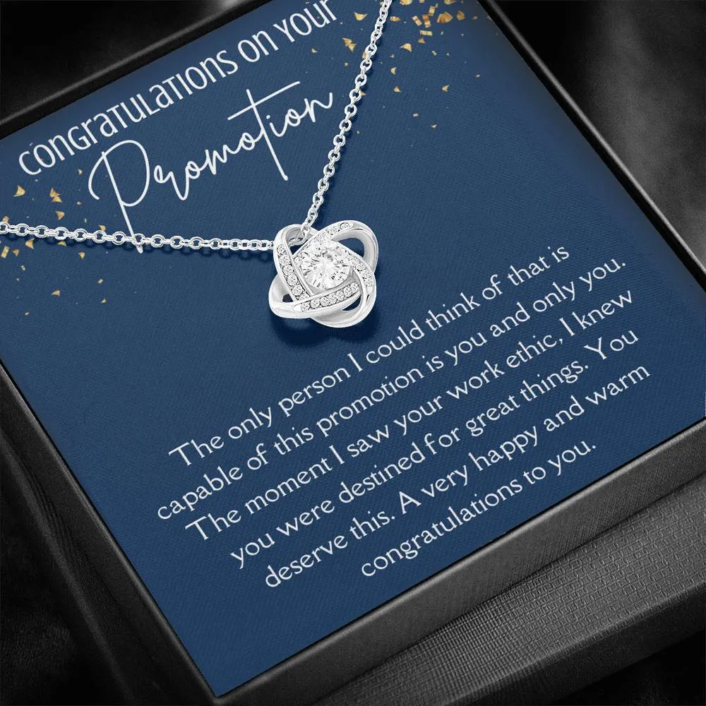 Congratulations On Your Promotion Love Knot Necklace