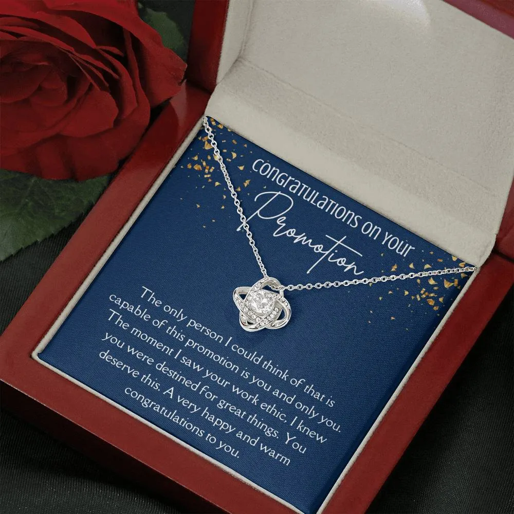 Congratulations On Your Promotion Love Knot Necklace