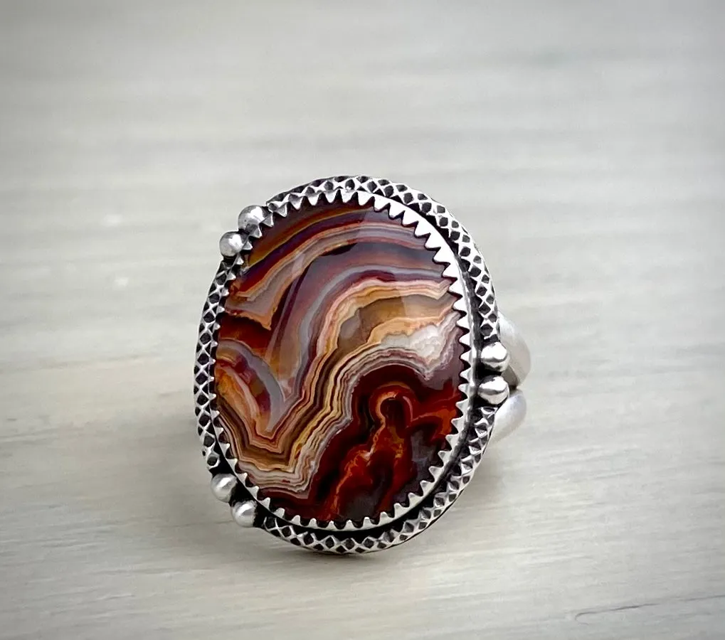 Crazy Lace Jasper Ring