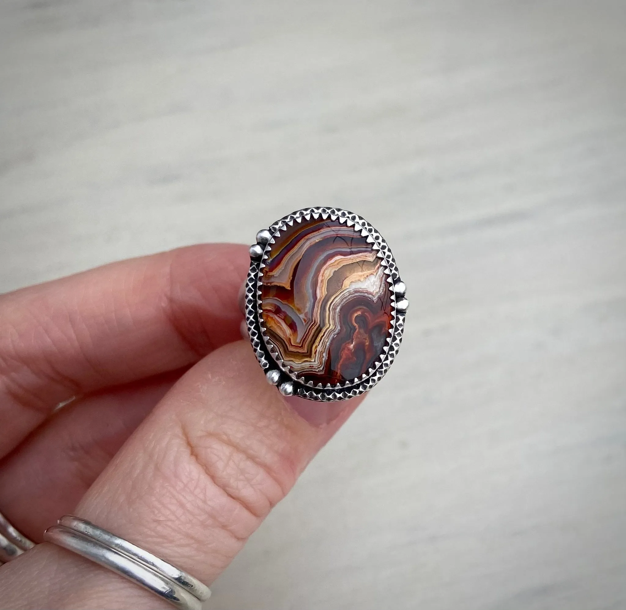 Crazy Lace Jasper Ring