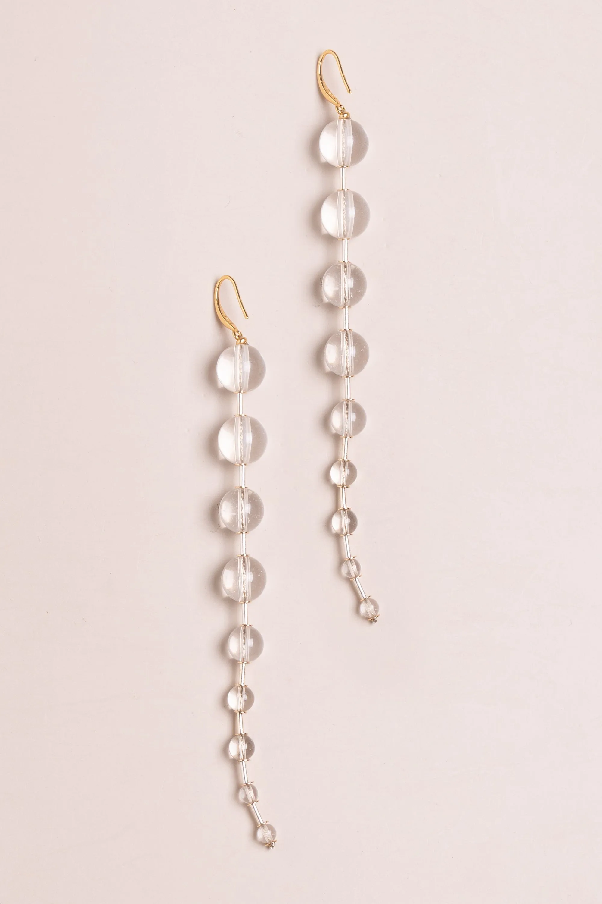 Crystal Ball Drop Earrings