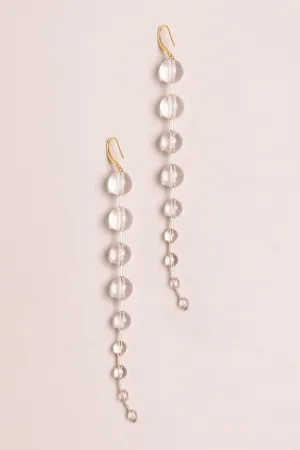 Crystal Ball Drop Earrings