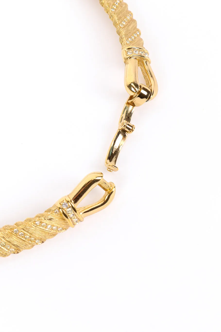 Crystal Bar Link Collar Necklace