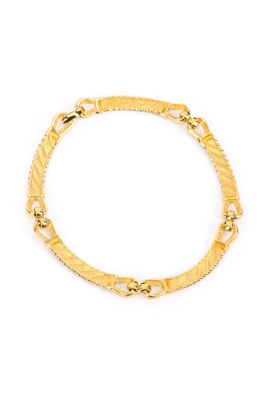 Crystal Bar Link Collar Necklace