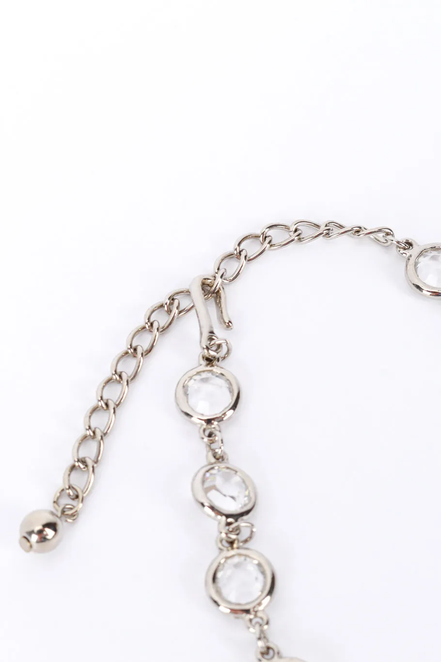 Crystal Cross Chiclet Chain Necklace