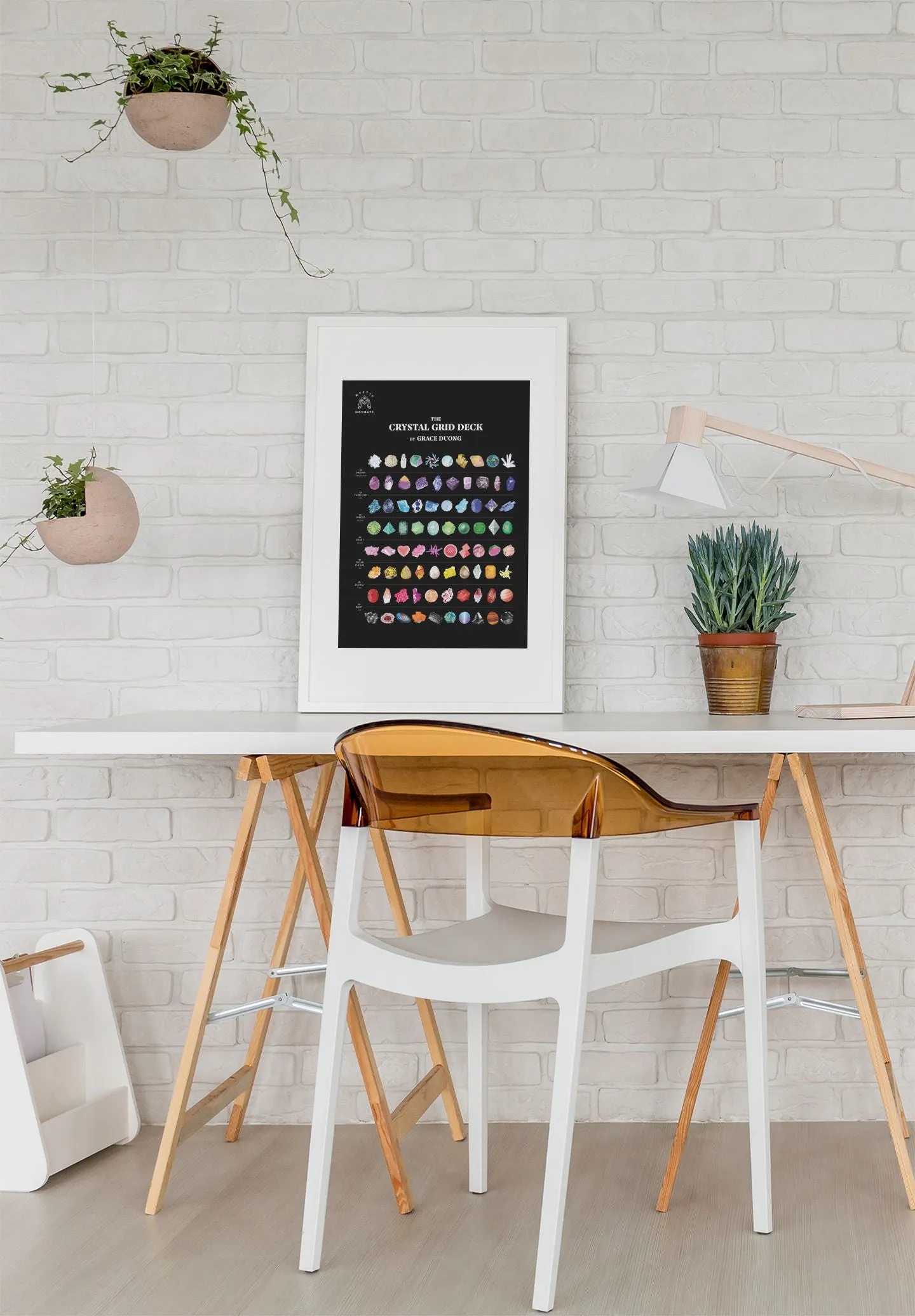 Crystal Grid Print