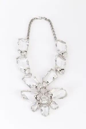 Crystal Ice Butterfly Pendant Necklace