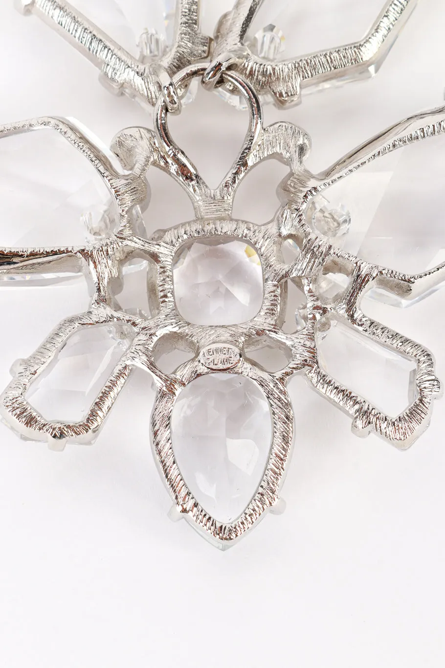 Crystal Ice Butterfly Pendant Necklace