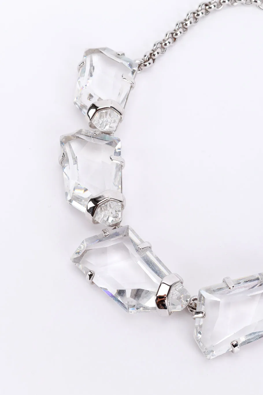 Crystal Ice Nugget Collar Necklace
