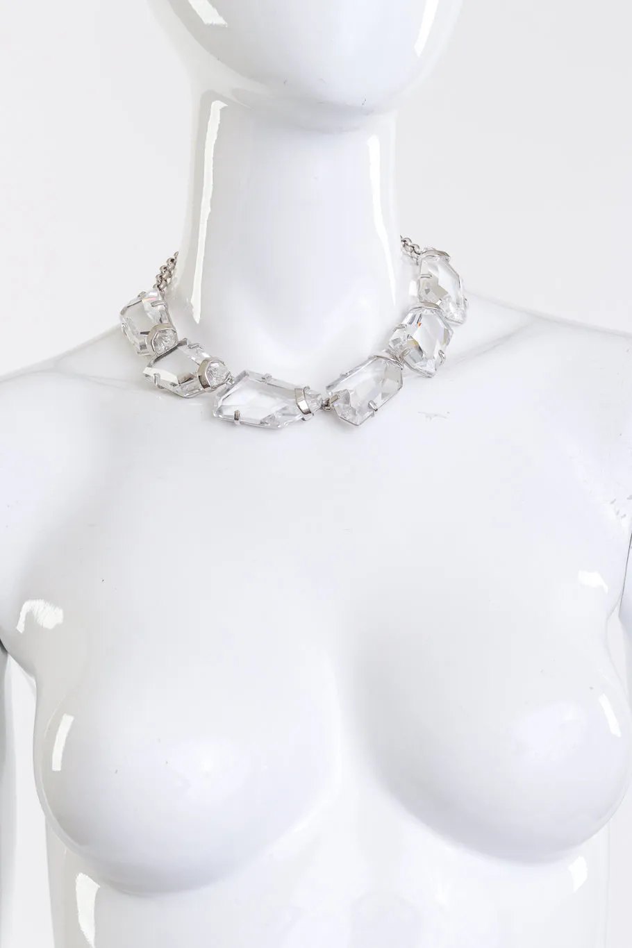 Crystal Ice Nugget Collar Necklace
