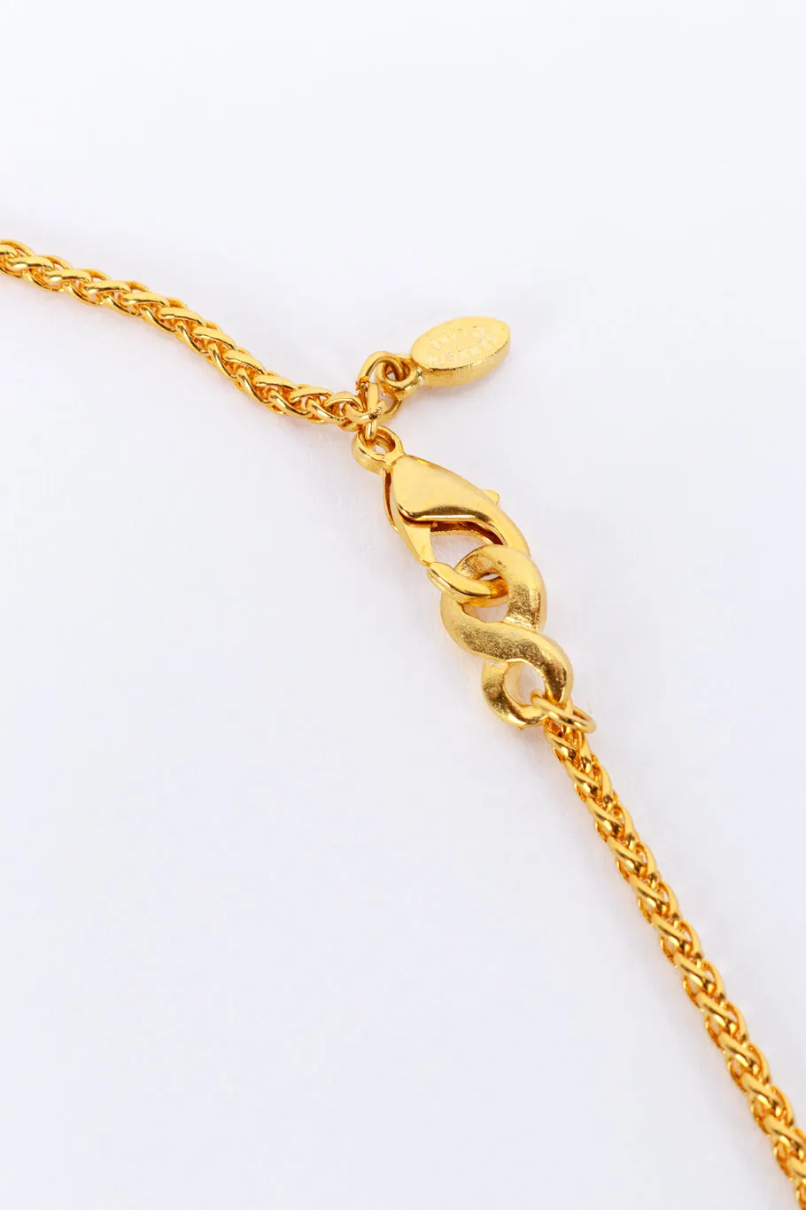 Crystal Imperial Egg Teardrop Pendant Necklace