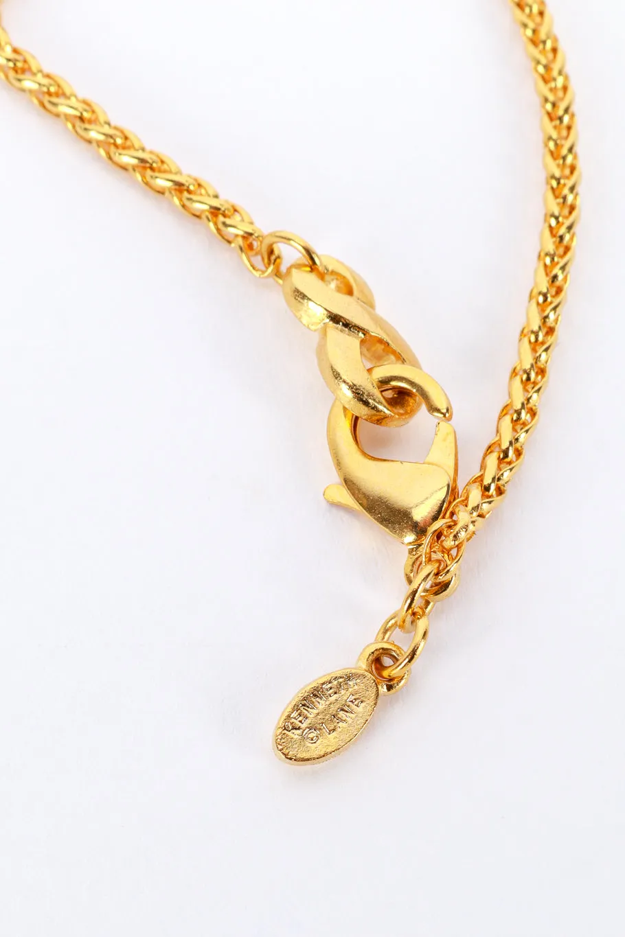Crystal Imperial Egg Teardrop Pendant Necklace