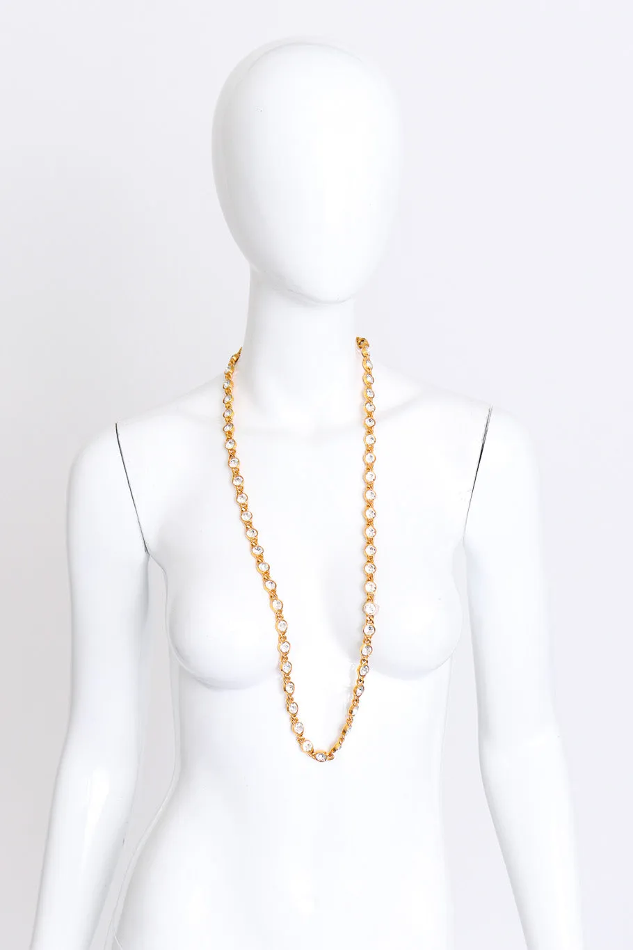Crystal Link Sautoir Necklace