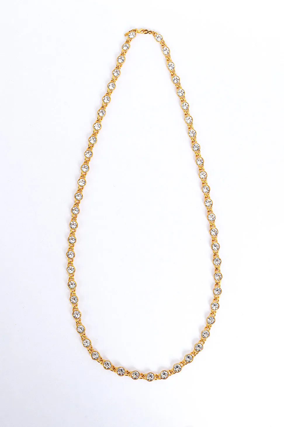Crystal Link Sautoir Necklace