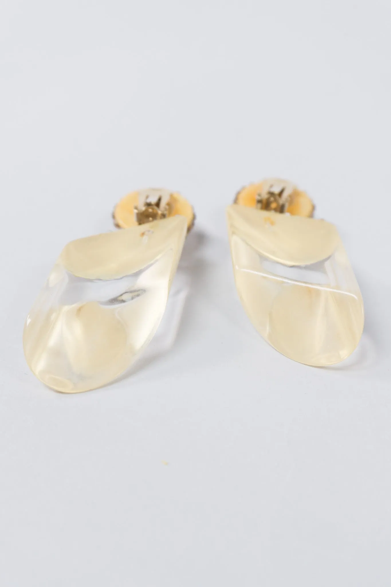 Crystal Lucite Earrings