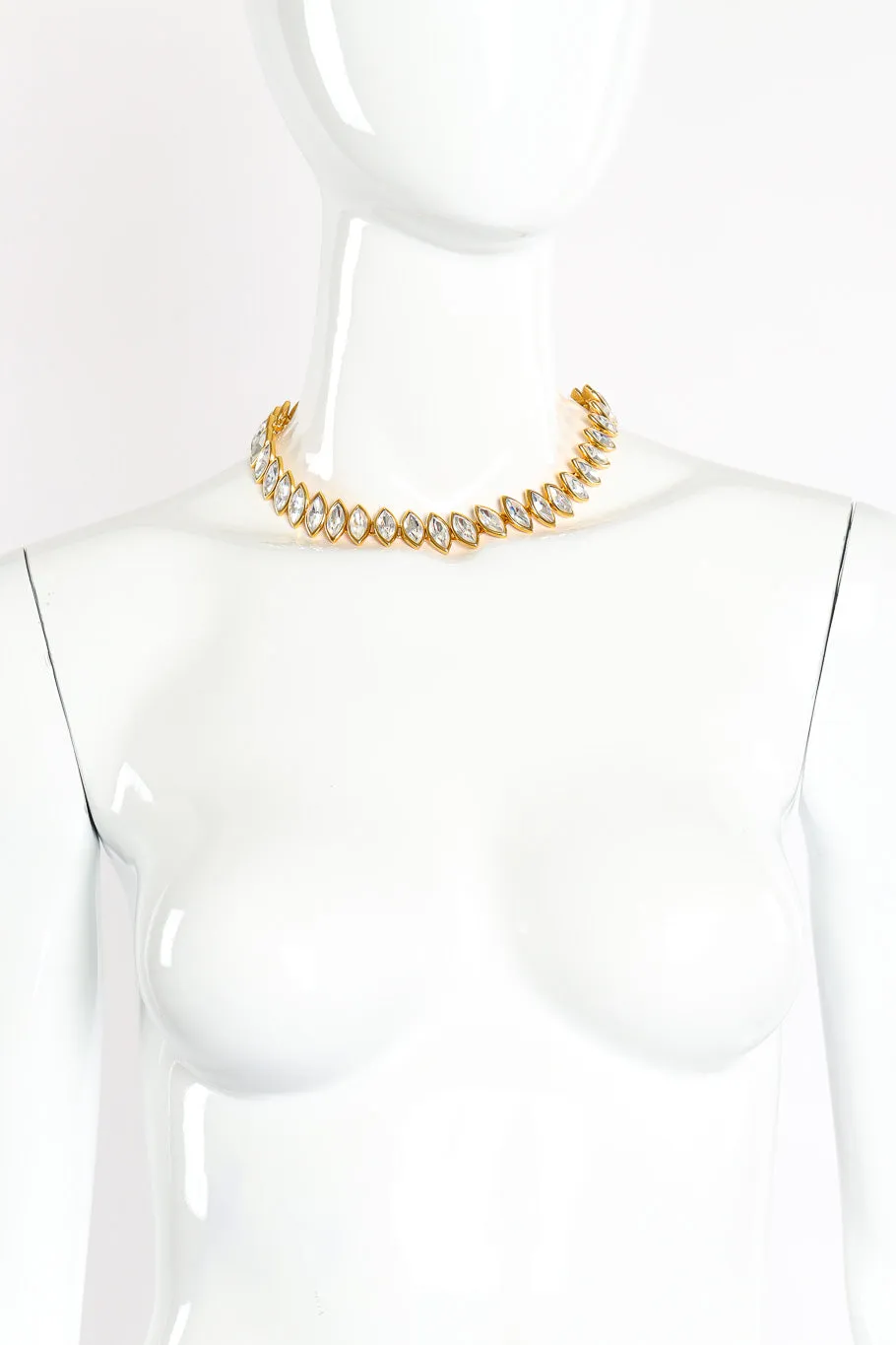 Crystal Marquise Collar Necklace