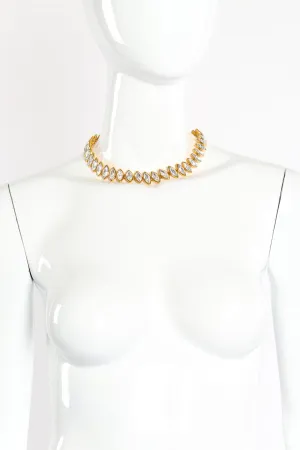 Crystal Marquise Collar Necklace