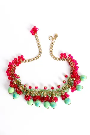 Crystal Ombré Cluster Choker