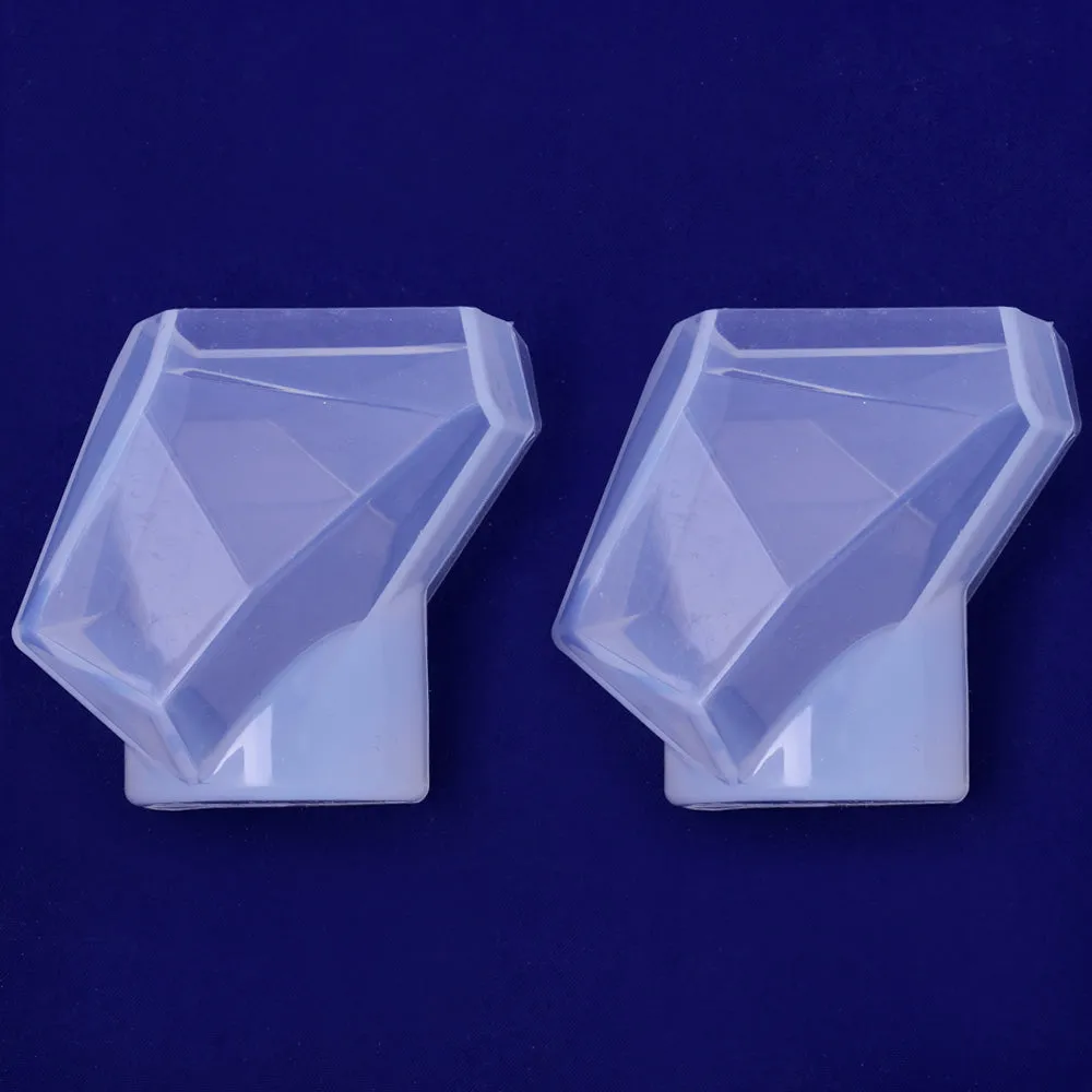 Crystal shape Transparent silicone mold Pendant resin silicone mold for Jewelry Making resion pendant making 61*54*48mm 1pcs