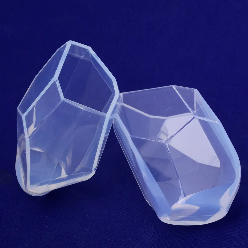 Crystal shape Transparent silicone mold Pendant resin silicone mold for Jewelry Making resion pendant making 70*54*41mm 1pcs