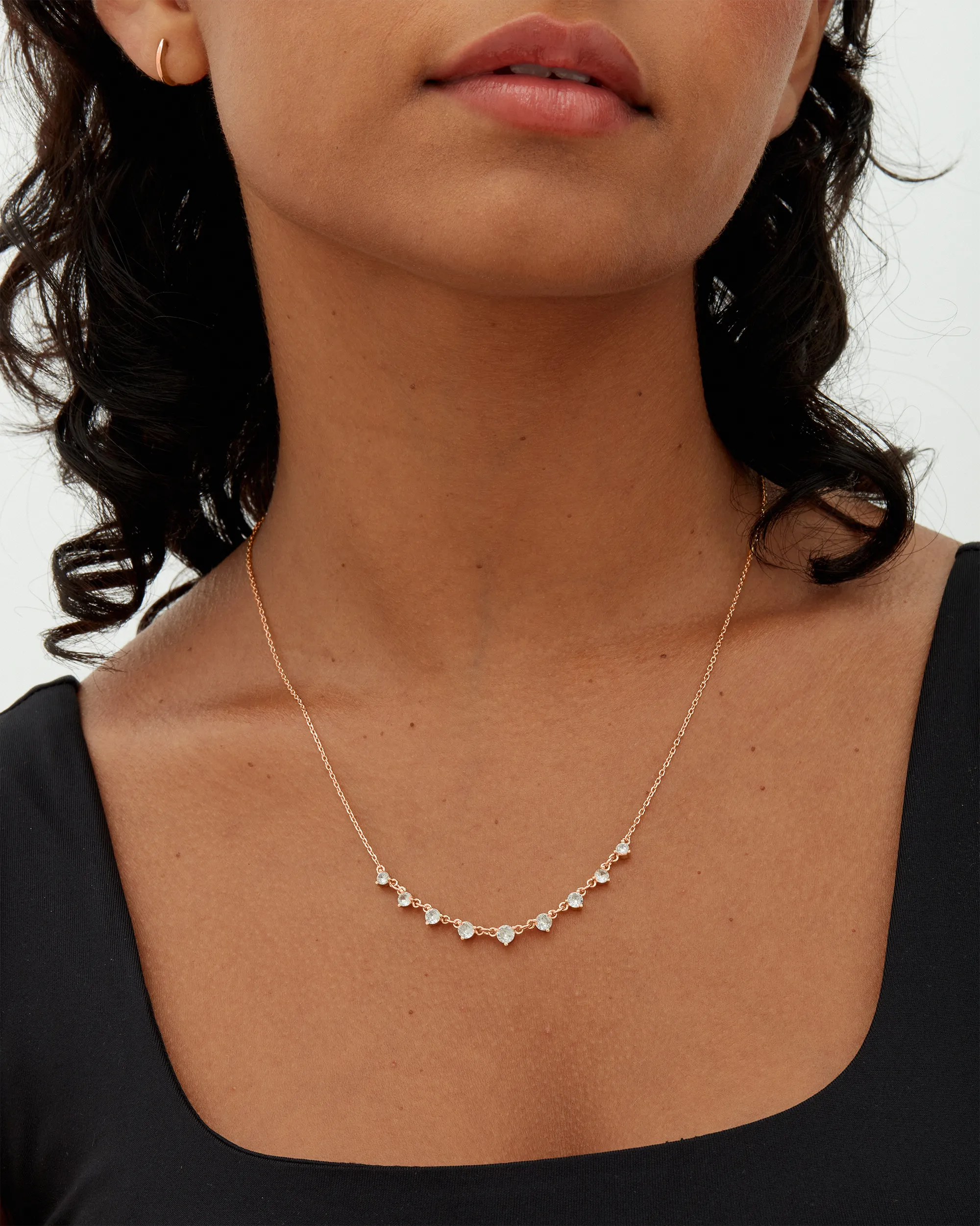 Cubic Zirconia Chain Necklace