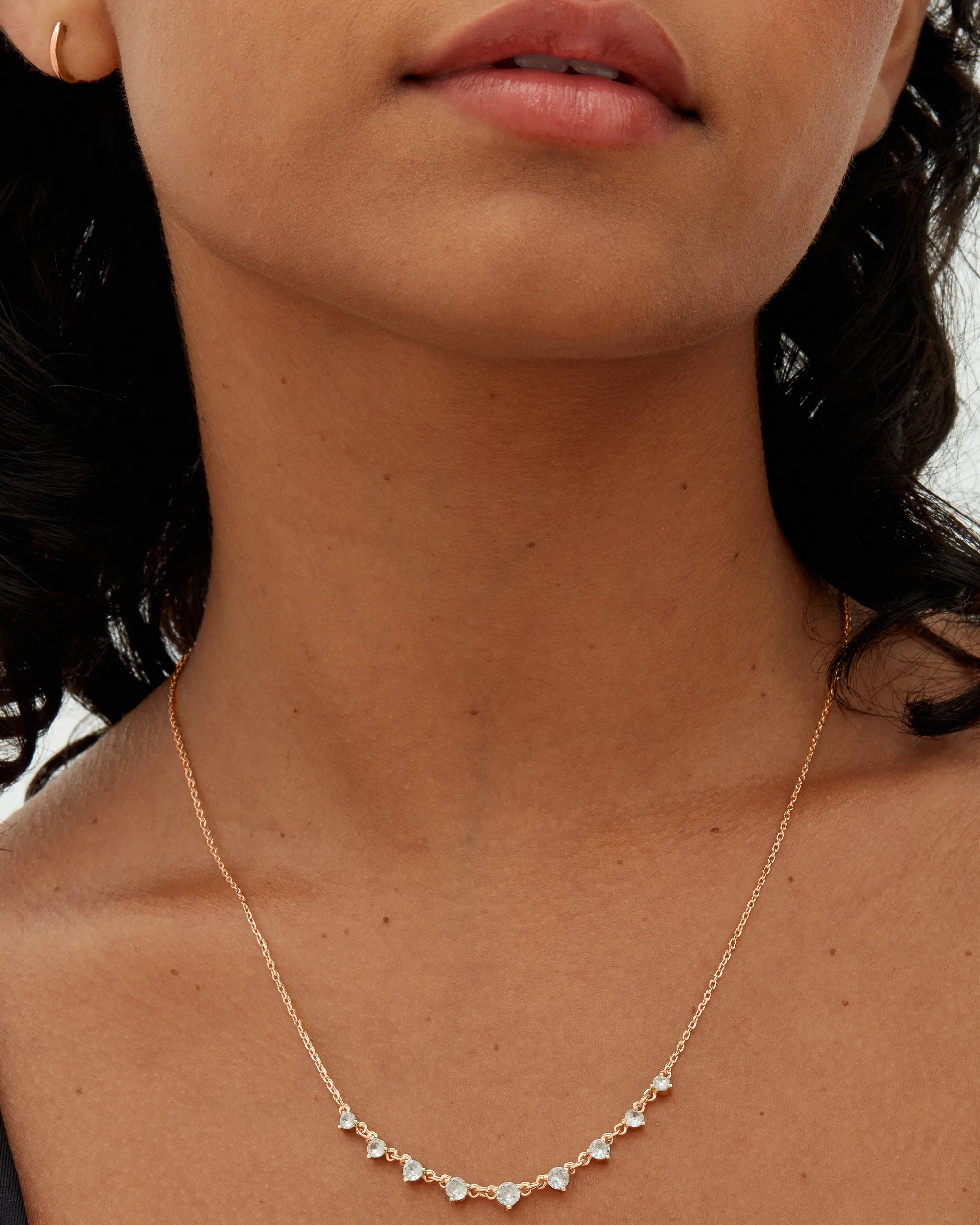 Cubic Zirconia Chain Necklace