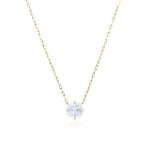Cushion Cut Diamond Solitaire Necklace