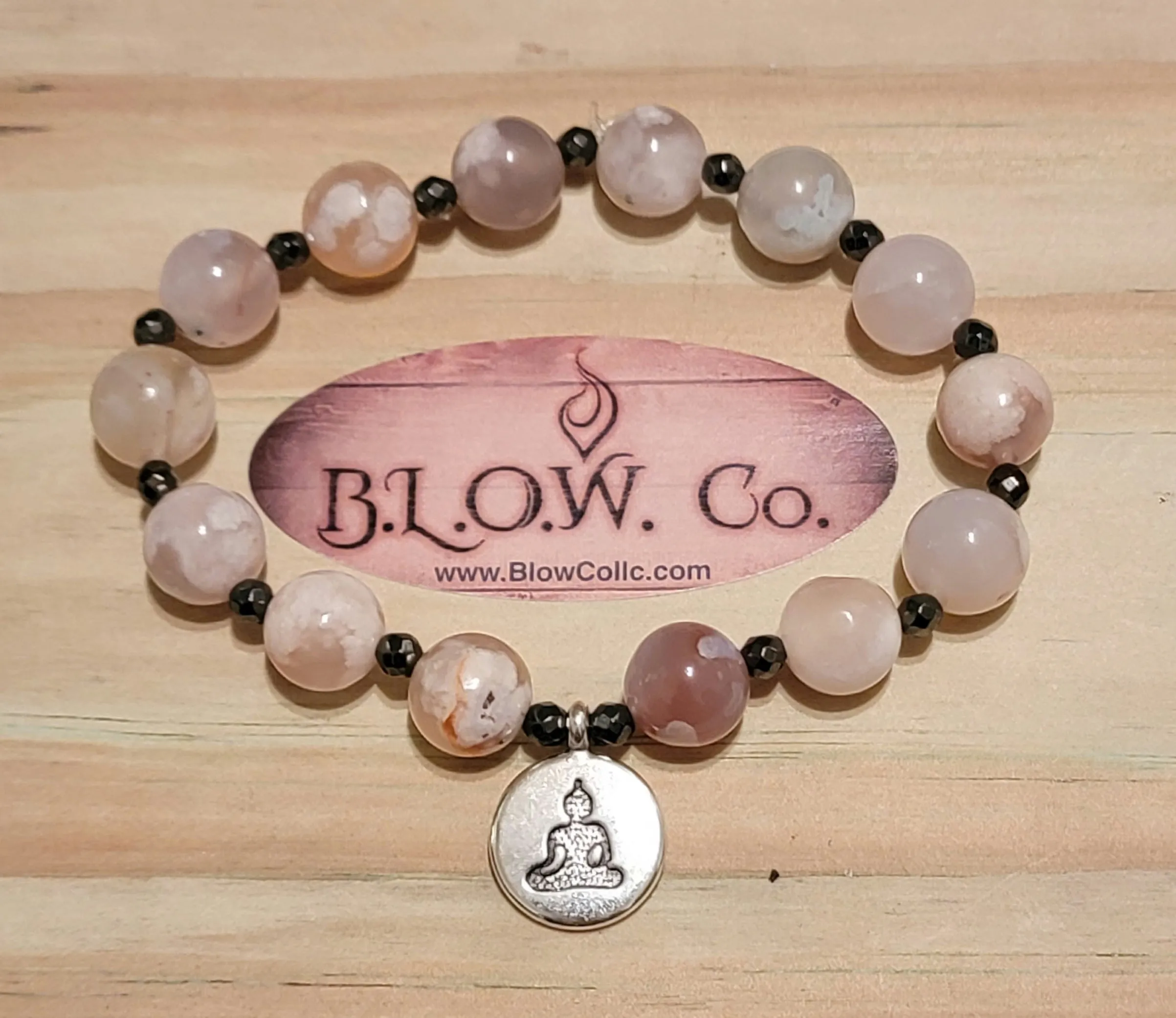 Custom Cherry Blossom Agate