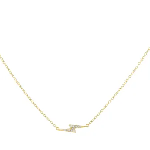 CZ Lightning Bolt Necklace