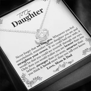 Daughter Loved More Than You Know Necklace