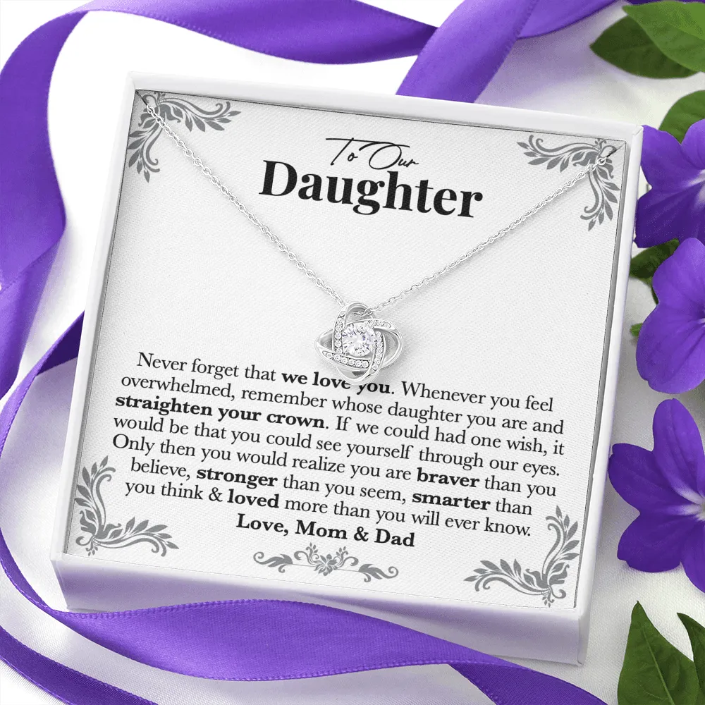 Daughter Loved More Than You Know Necklace