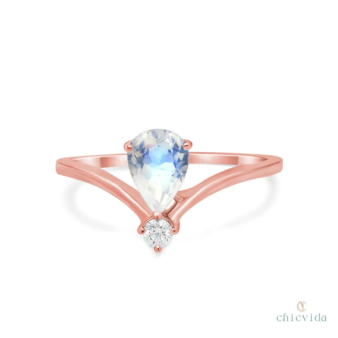 Dazzling Star Moonstone Ring