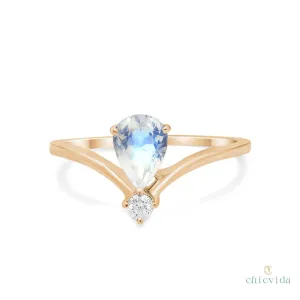 Dazzling Star Moonstone Ring
