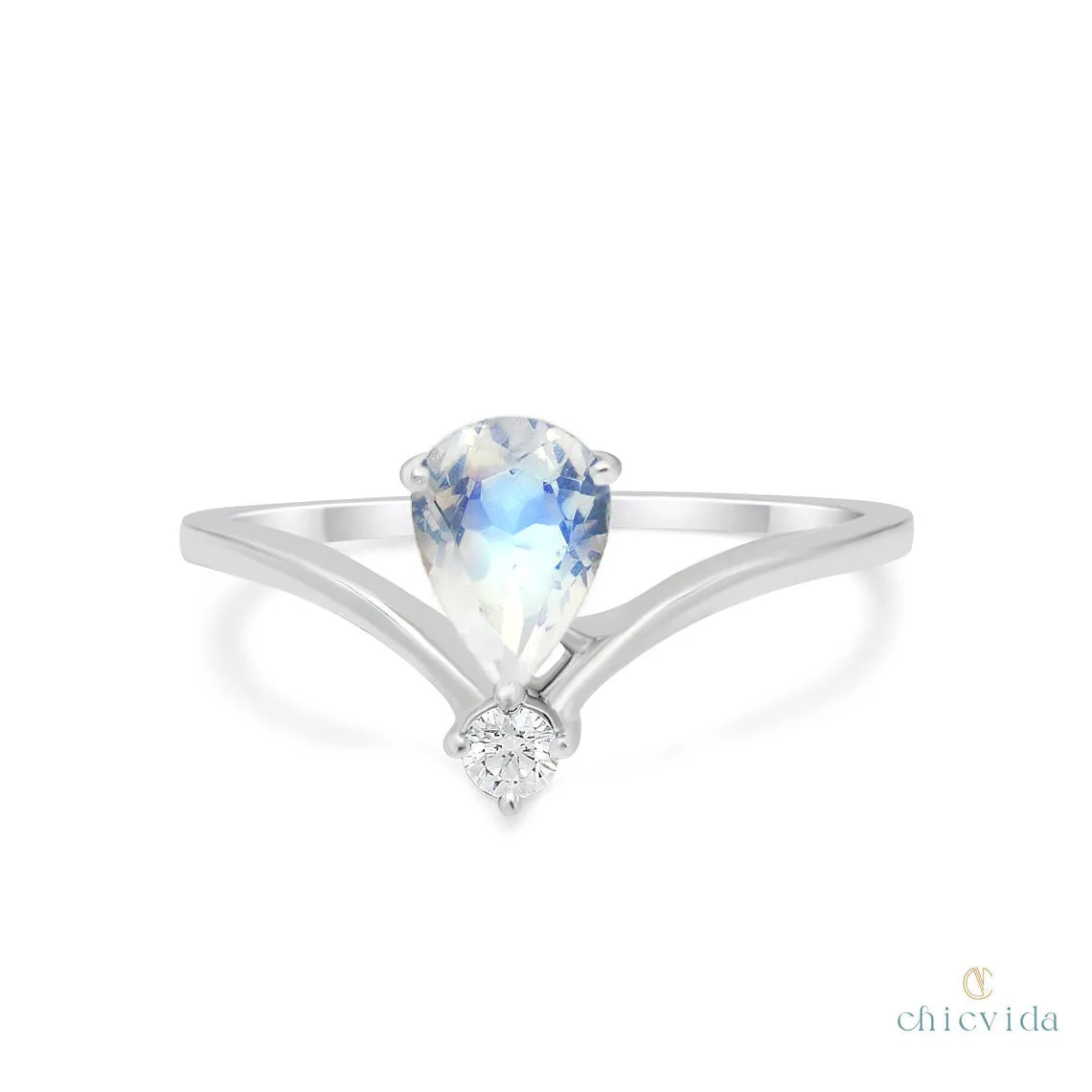 Dazzling Star Moonstone Ring