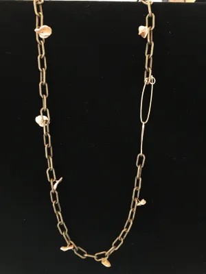 Denise Peacock Vintage Brass Necklace