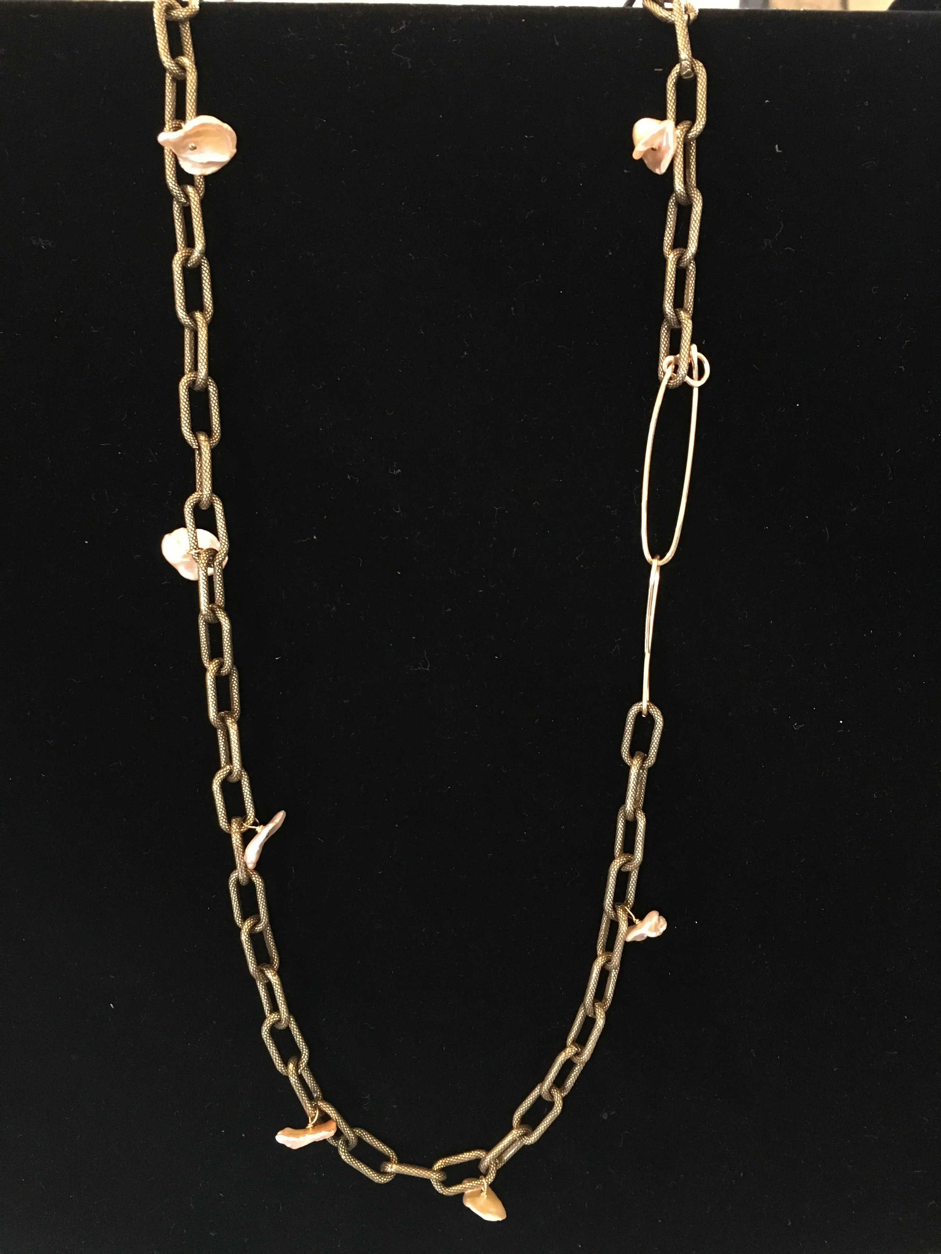 Denise Peacock Vintage Brass Necklace
