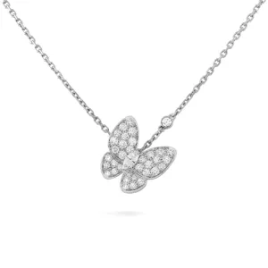 Diamond Accent Butterfly Pendant Necklace